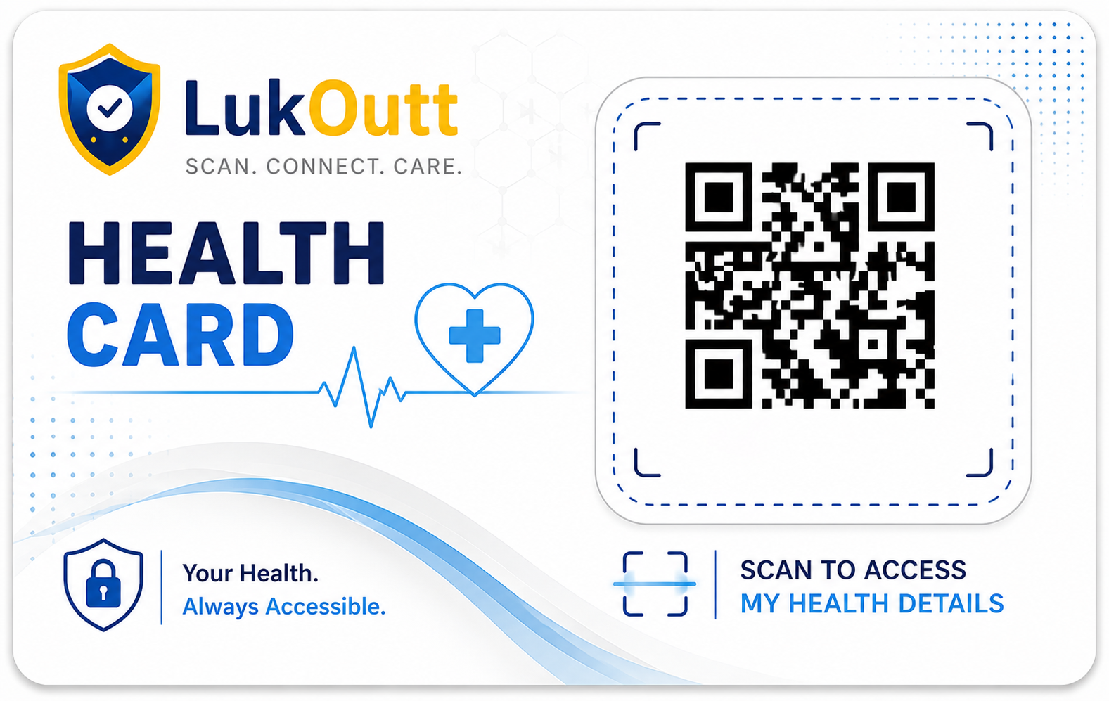LukOutt health card QR concept